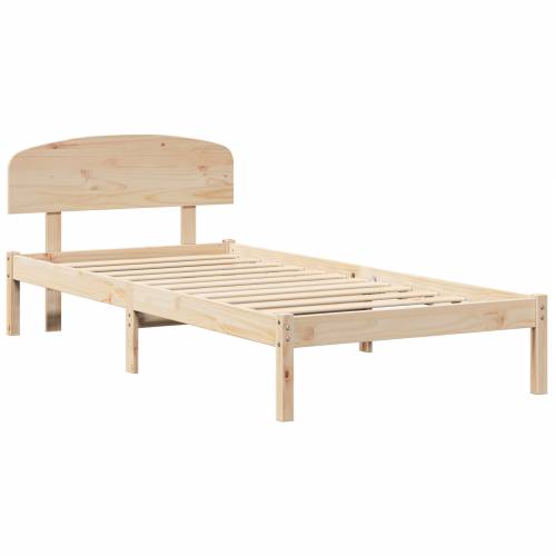 Krevetna konstrukcija s uzglavljem 100x200 cm od masivnog drva borovine Cijena