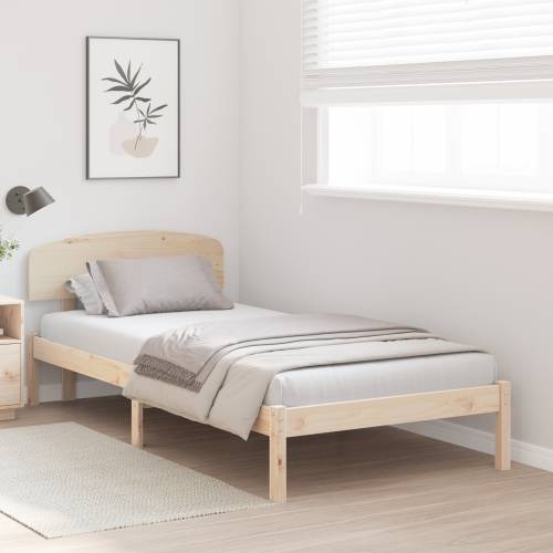 Krevetna konstrukcija s uzglavljem 100x200 cm od masivnog drva borovine Cijena