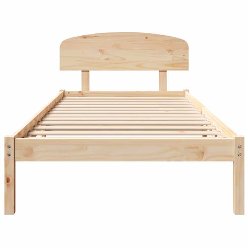 Krevetna konstrukcija s uzglavljem 100x200 cm od masivnog drva borovine Cijena