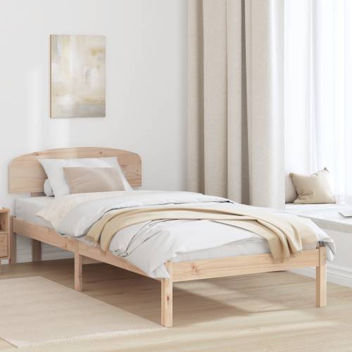 Krevet s uzglavljem 75x190 cm Solidno drvo Bora Cijena