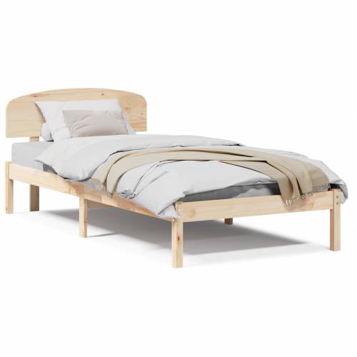 Krevet s uzglavljem 75x190 cm Solidno drvo Bora Cijena