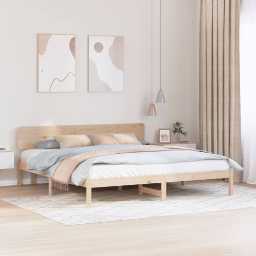 okvir kreveta s uzglavljem 180x200 cm Čvrsto borovo drvo Cijena