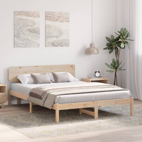 Krevetni okvir s uzglavjem 150x200 cm od masivnog bora Cijena