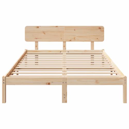 Krevetni okvir s uzglavjem 150x200 cm od masivnog bora Cijena
