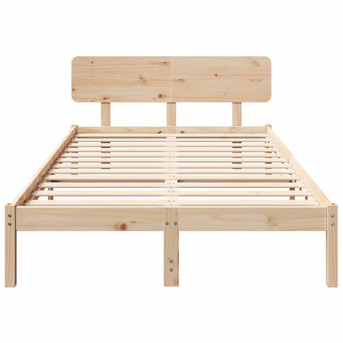Krevetna konstrukcija s uzglavljem 140x190 cm Jak bor Cijena