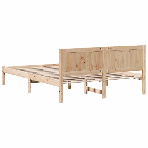 Krevetna konstrukcija od bora Prirodna Tvrd bor 160 x 200 cm Laka Cijena