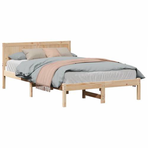 Krevetni okvir od borovine Prirodni Drvo od borovine 140 x 190 cm Cijena