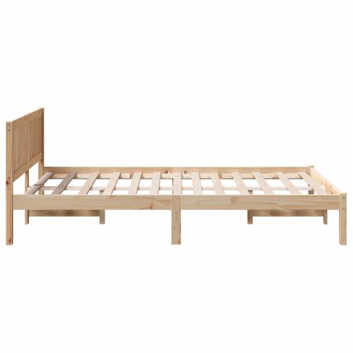 Krevetni okvir od borovine Prirodni Drvo od borovine 140 x 190 cm Cijena