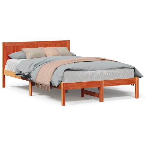 Krevet u wax smeđoj boji Wax smeđa Masivna borovina 140 x 190 cm Cijena