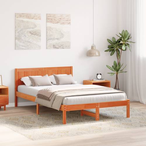 Krevet u wax smeđoj boji Wax smeđa Masivna borovina 140 x 190 cm Cijena