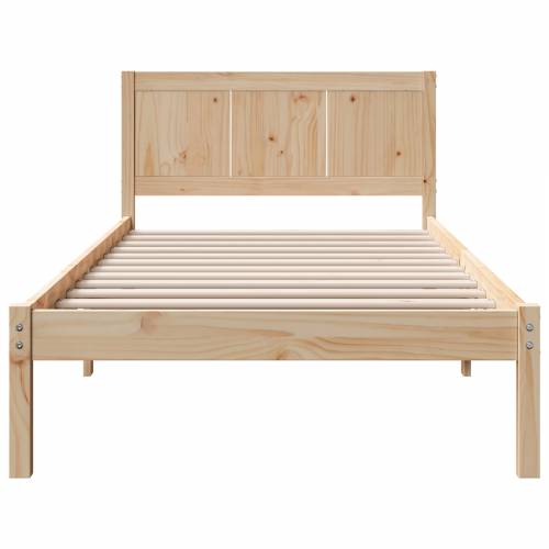 Krevet od borovine Prirodni Masivno drvo 80 x 200 cm Izdržljiv Cijena