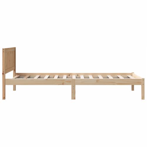 Krevet od borovine Prirodni Masivno drvo 80 x 200 cm Izdržljiv Cijena