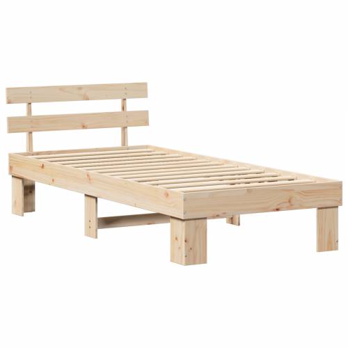 Krevetna konstrukcija s naslonom 80x200 cm Solidno drvo bor Cijena