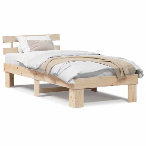 Krevetna konstrukcija s naslonom 80x200 cm Solidno drvo bor Cijena