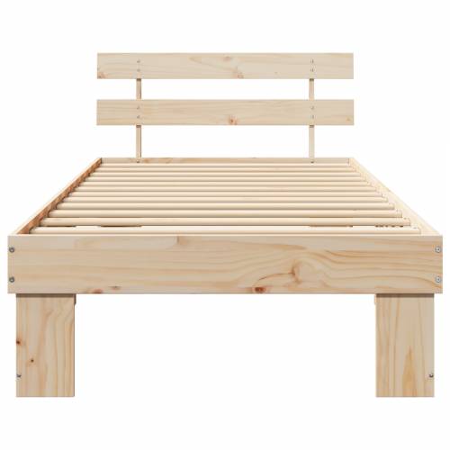 Krevetna konstrukcija s naslonom 80x200 cm Solidno drvo bor Cijena