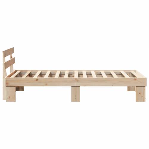 Krevetna konstrukcija s naslonom 80x200 cm Solidno drvo bor Cijena