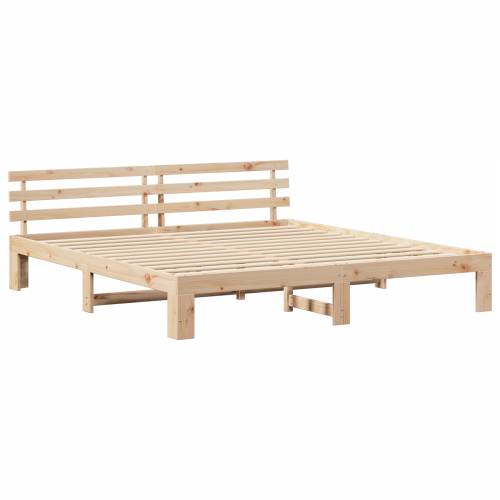 Krevet od borovog drveta Prirodan Čvrsto borovo drvo 200 x 200 cm Cijena