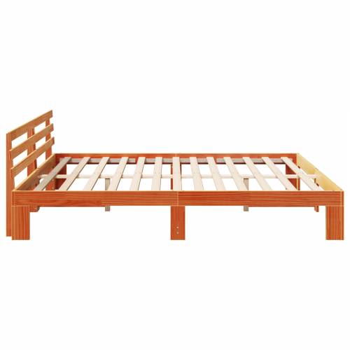 Okvir kreveta od borovine Vosak smeđi Masivno drvo 200 x 200 cm Cijena
