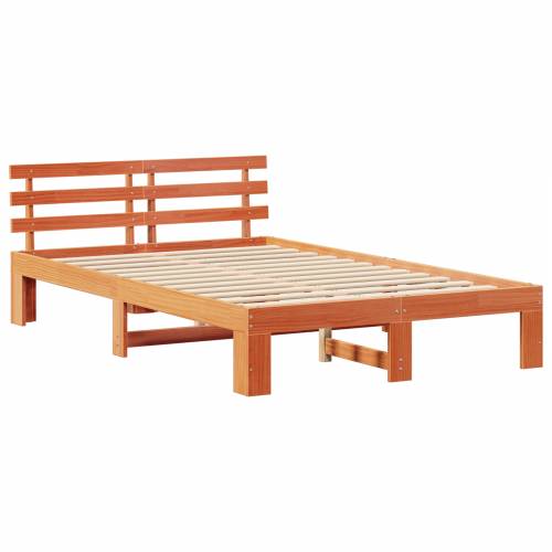 okvir za krevet od borovine Vosak smeđa Masivno drvo 135 x 190 cm Cijena
