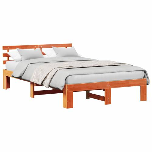 okvir za krevet od borovine Vosak smeđa Masivno drvo 135 x 190 cm Cijena