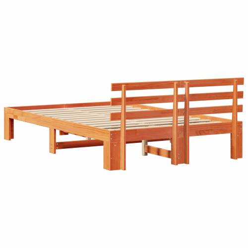 okvir za krevet od borovine Vosak smeđa Masivno drvo 135 x 190 cm Cijena
