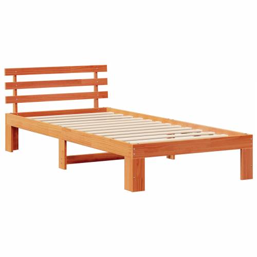 Krevet od borovine Nauljena smeđa Masivno drvo 80 x 200 cm Cijena
