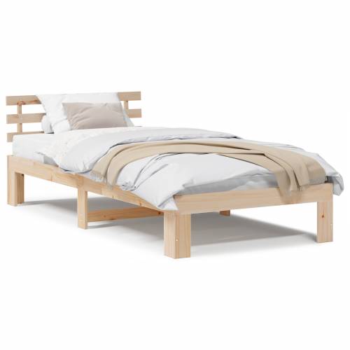 Krevetni Okvir od Borovog Drva Prirodno Drvo 75 x 190 cm Cijena
