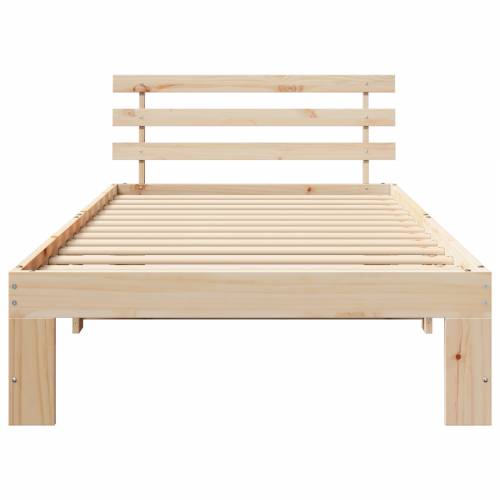 Krevetni Okvir od Borovog Drva Prirodno Drvo 75 x 190 cm Cijena