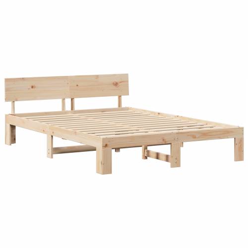 Krevetna konstrukcija s uzglavljem 160x200 cm od masivne borovine Cijena