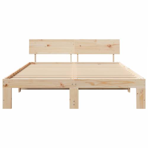 Krevetna konstrukcija s uzglavljem 160x200 cm od masivne borovine Cijena