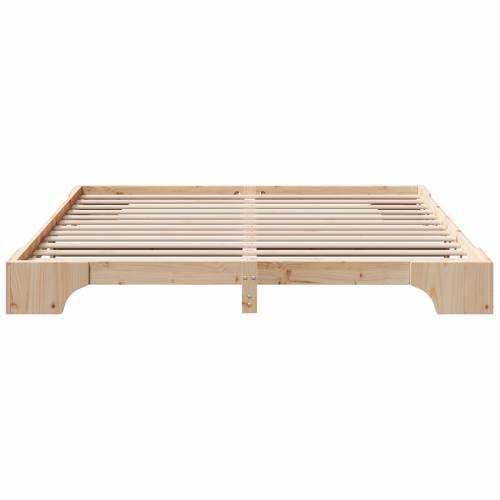 Okvir za krevet Prirodni Masivna borovina 200 x 200 cm Izdržljiv Cijena