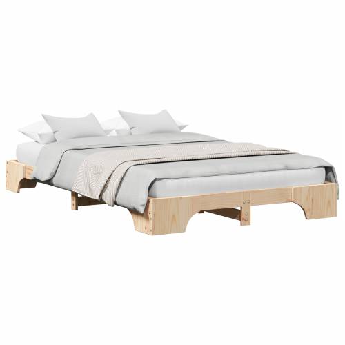 okvir za krevet Prirodno Masivna borovina 135 x 190 cm Cijena