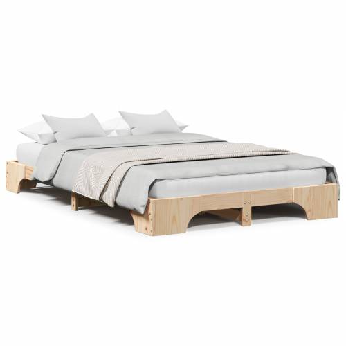 okvir za krevet Prirodno Masivna borovina 135 x 190 cm Cijena