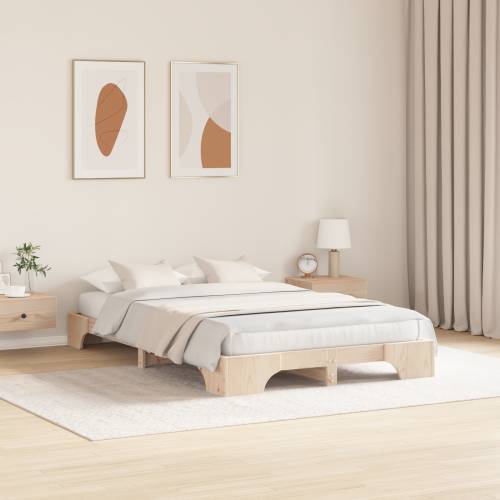 okvir za krevet Prirodno Masivna borovina 135 x 190 cm Cijena