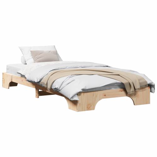 Krevetna konstrukcija Prirodno Čvrsto borovo drvo 90 x 190 cm Cijena