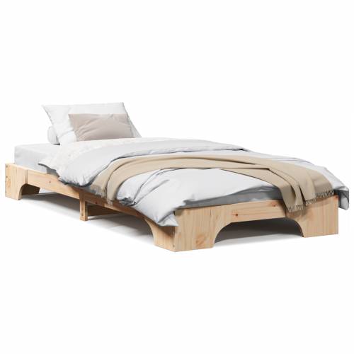 Krevetna konstrukcija Prirodno Čvrsto borovo drvo 90 x 190 cm Cijena