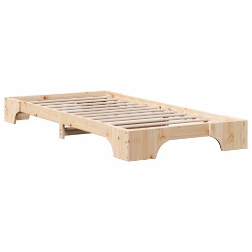 Krevetna konstrukcija Prirodno Čvrsto borovo drvo 90 x 190 cm Cijena