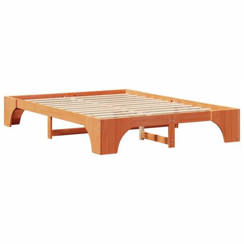 Krevetna konstrukcija Boja voska Masivno drvo 140 x 200 cm Čvrsta Cijena