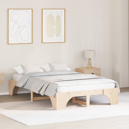 Krevetna struktura Prirodna Masivna borovina 120 x 200 cm Cijena