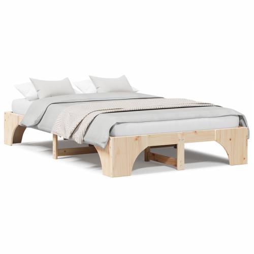 Krevetna struktura Prirodna Masivna borovina 120 x 200 cm Cijena