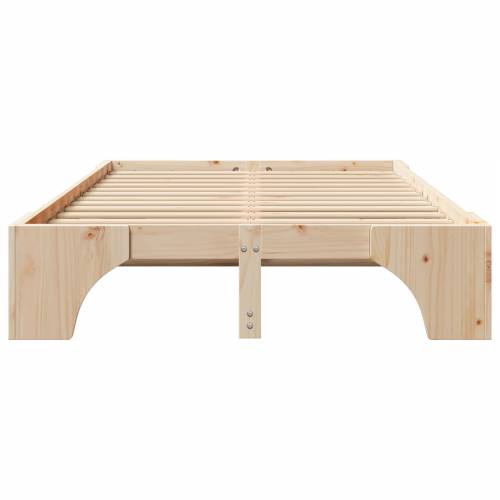 Krevetna struktura Prirodna Masivna borovina 120 x 200 cm Cijena