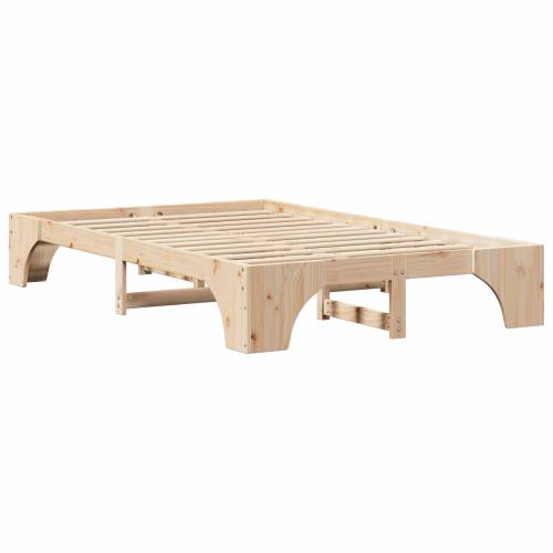 Krevetna struktura Prirodna Masivna borovina 120 x 200 cm Cijena