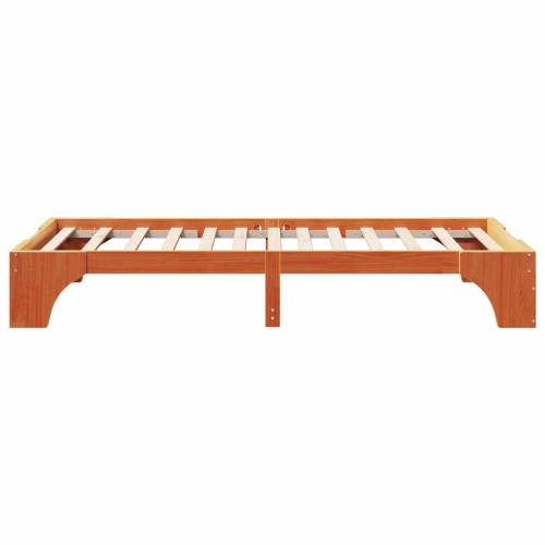 Krevet Vosak smeđi Puni bor 100 x 200 cm Izdržljiv Krevet Cijena