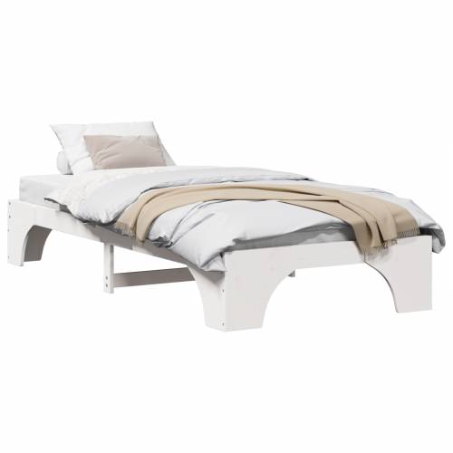 Krevetna konstrukcija Bijela Drvo 90 x 190 cm Minimalistički Cijena