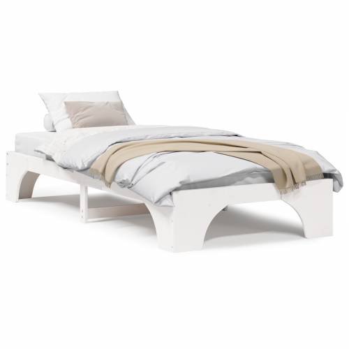 Krevetna konstrukcija Bijela Drvo 90 x 190 cm Minimalistički Cijena