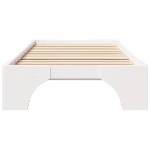 Krevetna konstrukcija Bijela Drvo 90 x 190 cm Minimalistički Cijena