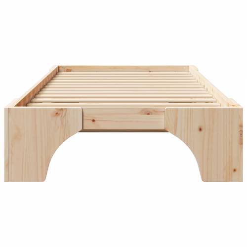 Prirodni krevetni okvir Prirodno drvo Čvrsti bor 75 x 190 cm Cijena