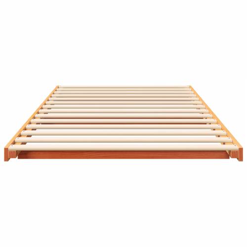Krevet s daskama Voštano smeđa 100 x 200 cm Masivna borovina Cijena