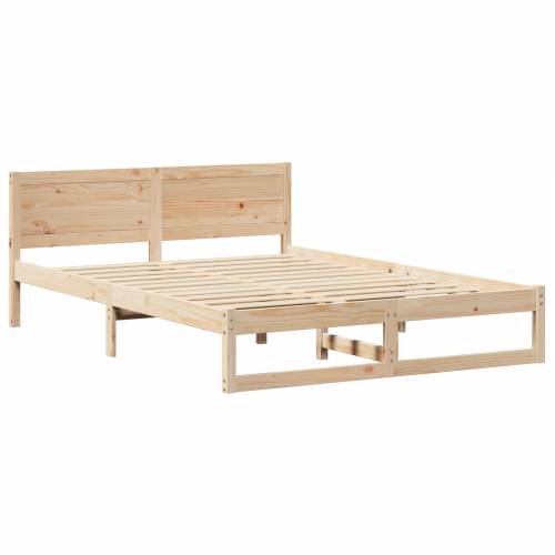 Krevetna konstrukcija Prirodna Borovina 150 x 200 cm Jednostavno Cijena