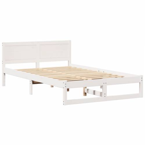 okvir za krevet Bijela Drvo 120 x 200 cm Izdržljiv Cijena